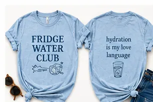 Fridge Water Club — flat lay
