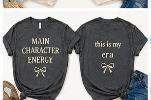 Main Character Energy — flat lay
