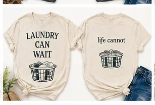 Laundry Can Wait — flat lay