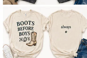 Boots Before Boys — flat lay