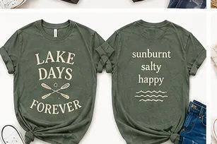 Lake Days Forever — flat lay