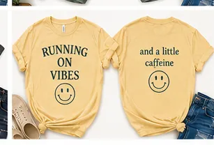 Running On Vibes — flat lay