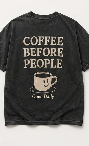 Coffee Before People — flat lay