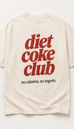 Diet Coke Club — flat lay