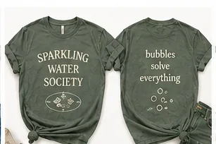Sparkling Water Society — flat lay